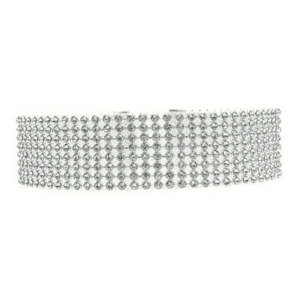 Silver Rhinestone Choker - Picture 3 of 3